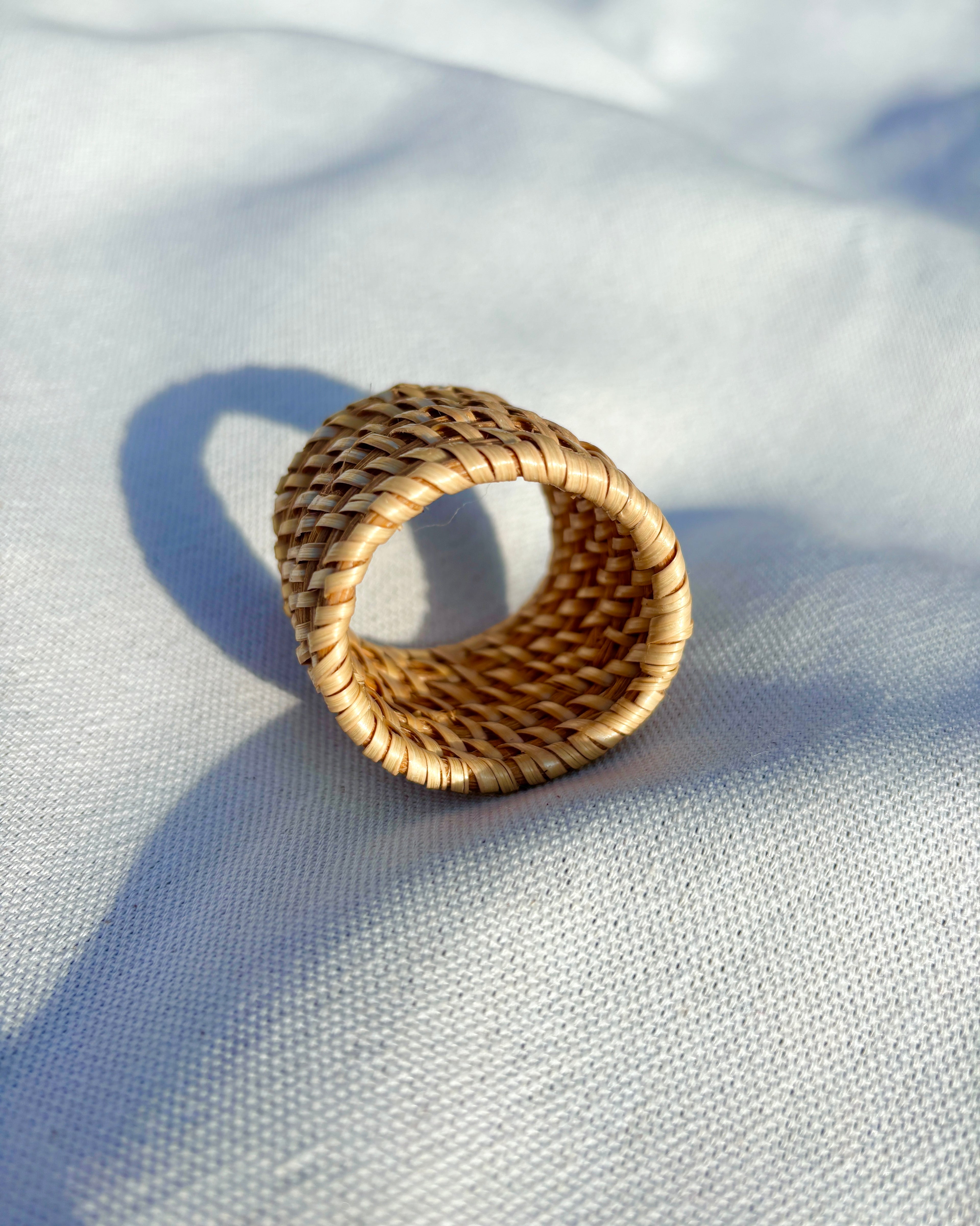 Orbis Love Napkin Ring (Rattan)